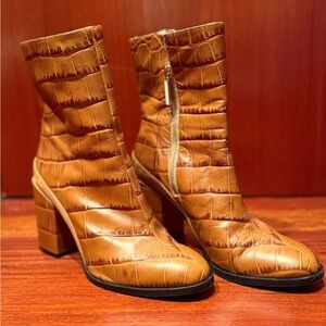 Dear Frances Spirit Boot Brown Croc